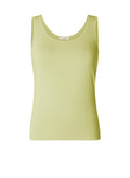 Yest Lime Green Round Neck Modal Top