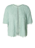 Yest Pastel Green Fringe Cardigan