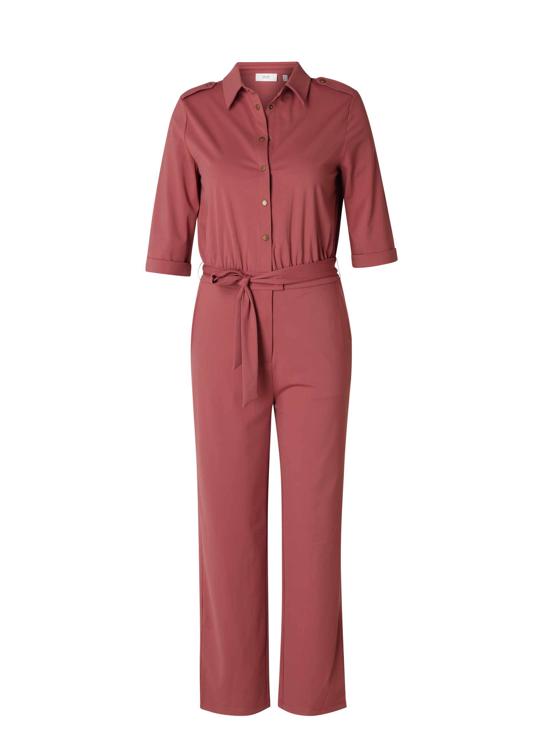 Yest Plum & Gold Utility Style Jumpsuit