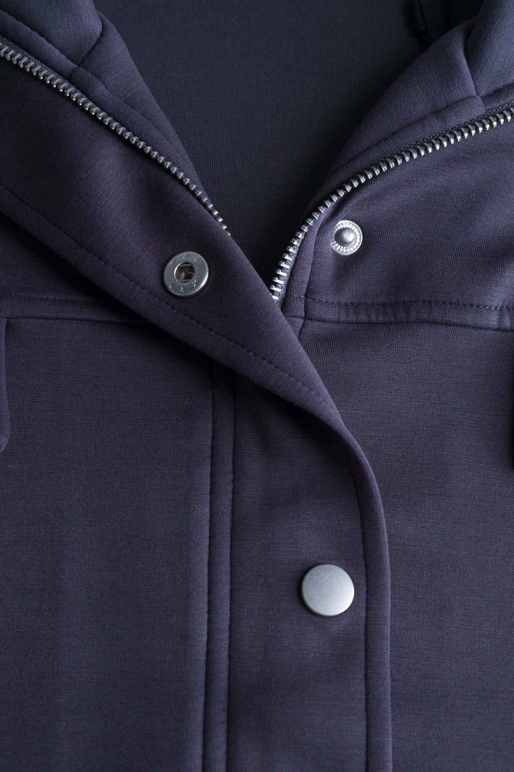 Yest Grey Melange Utility Style Modal Jacket