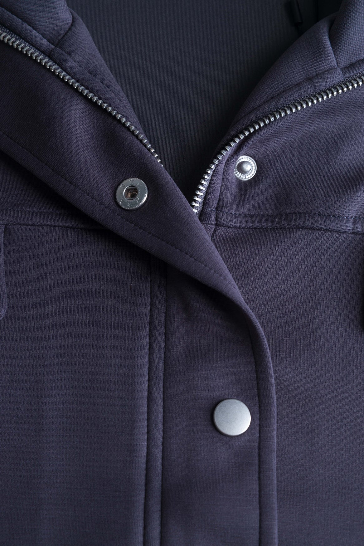 Yest Grey Melange Utility Style Modal Jacket