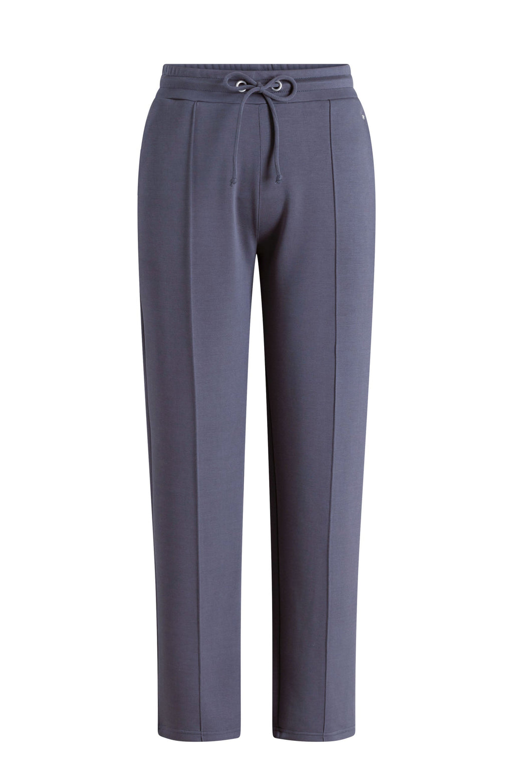 Yest Grey Melange Tailored Straight Leg Modal Jogger Trousers