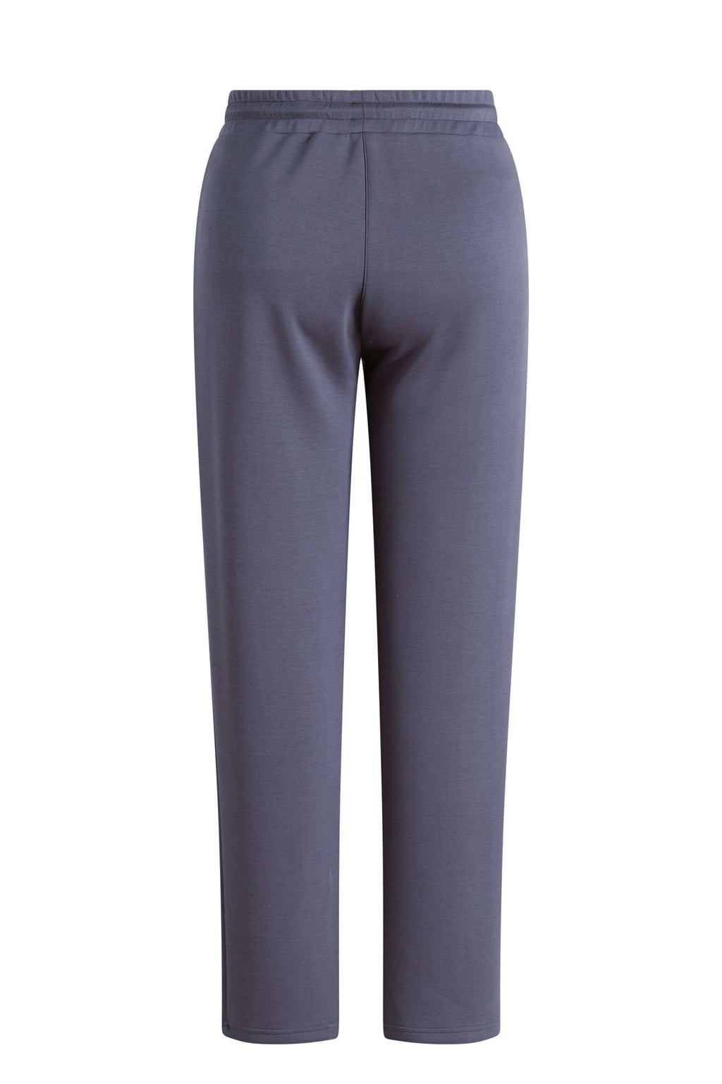 Yest Grey Melange Tailored Straight Leg Modal Jogger Trousers