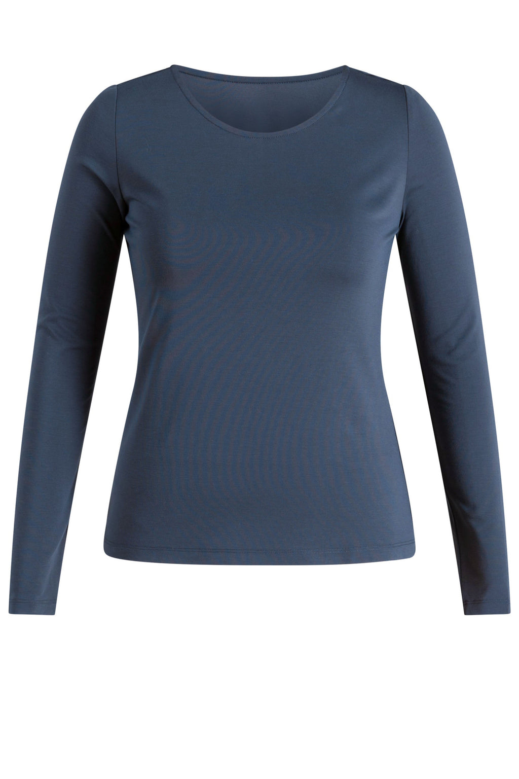Yest Grey Melange Fitted Long Sleeve Top