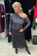 Black & White Polka Dot Top
