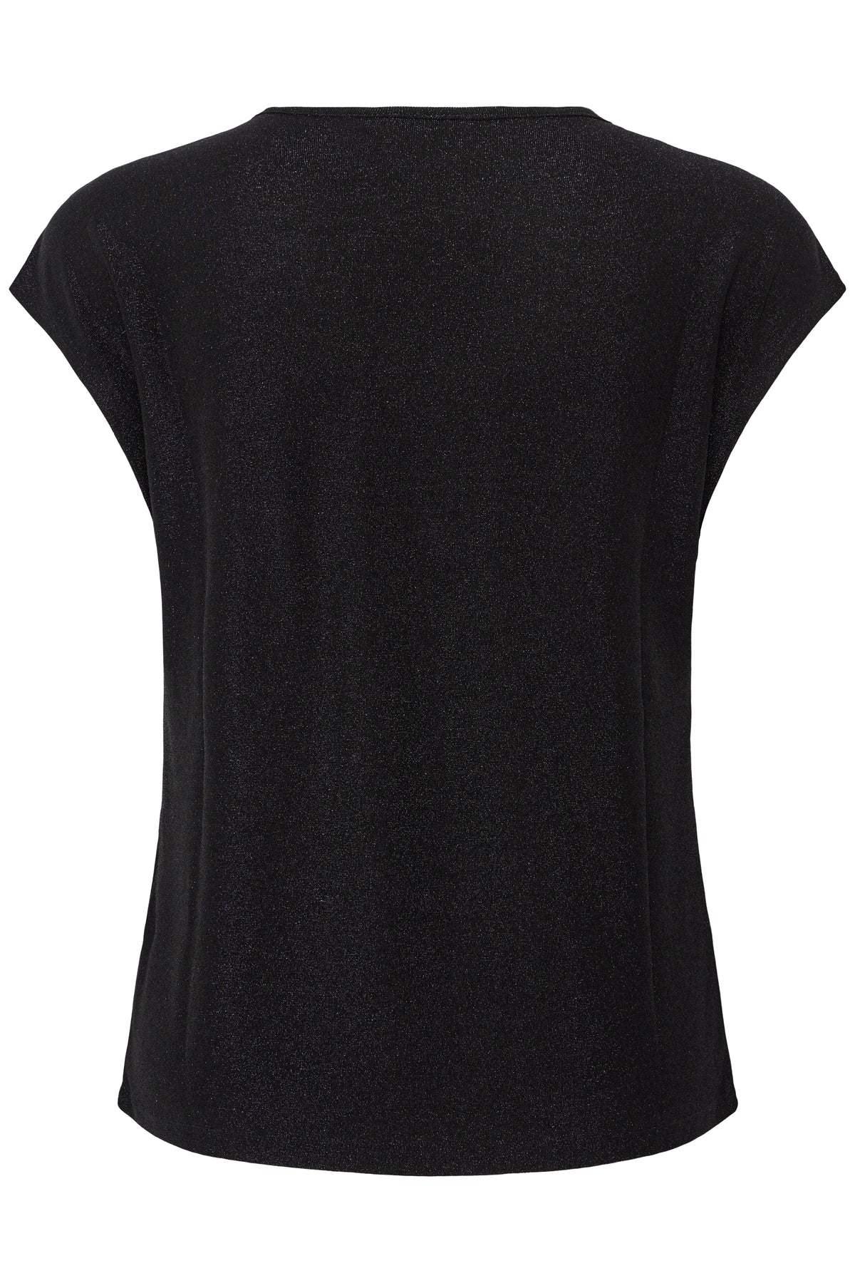 Fransa Salute Navy Blue Glitter Knit Top