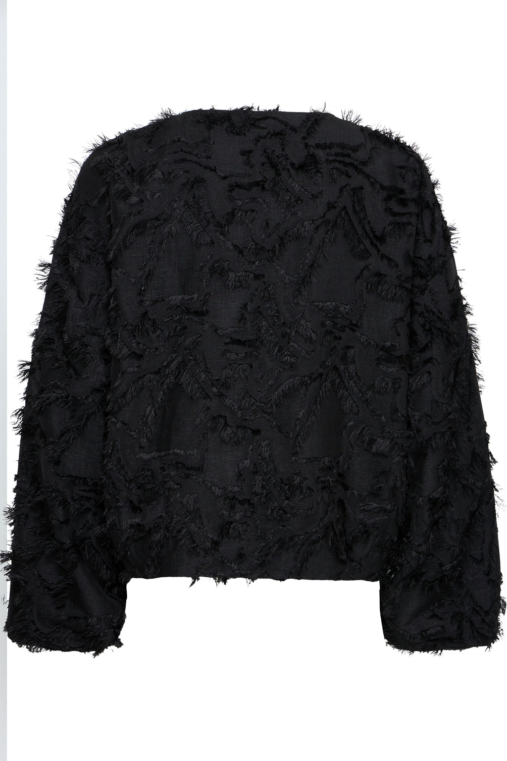 Fransa Black Textured Bomber Jacket