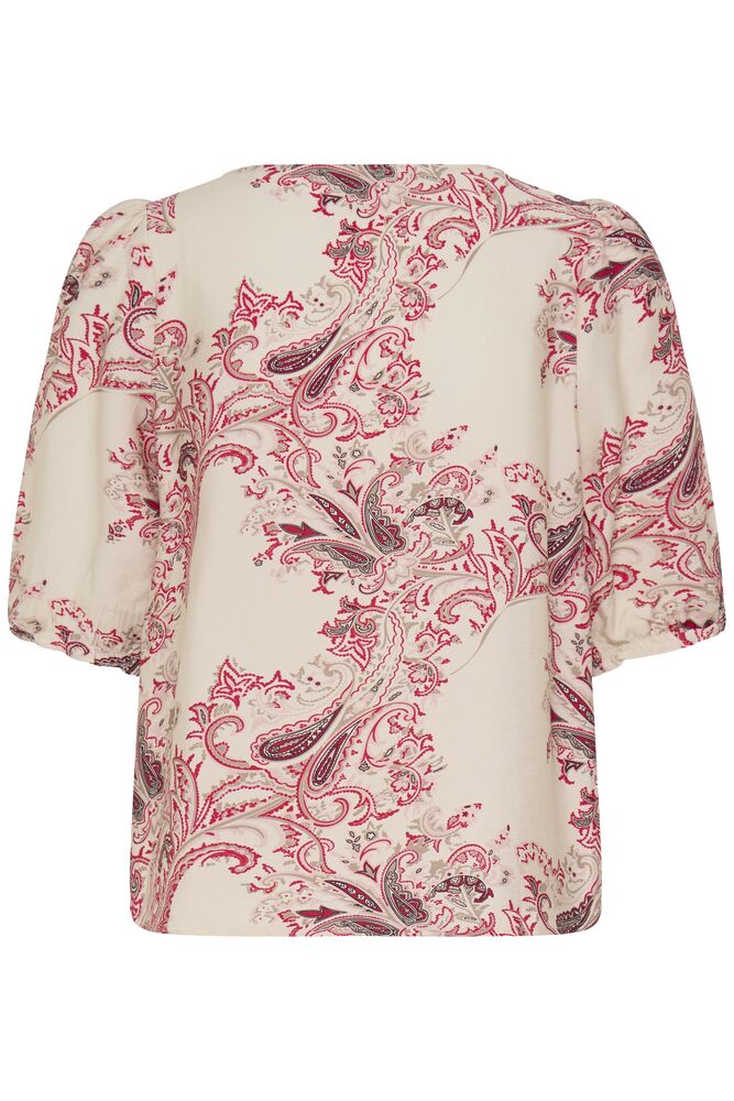 Fransa Mixed Pink Paisley Print Blouse