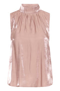 Rose Gold Metallic Halterneck Top