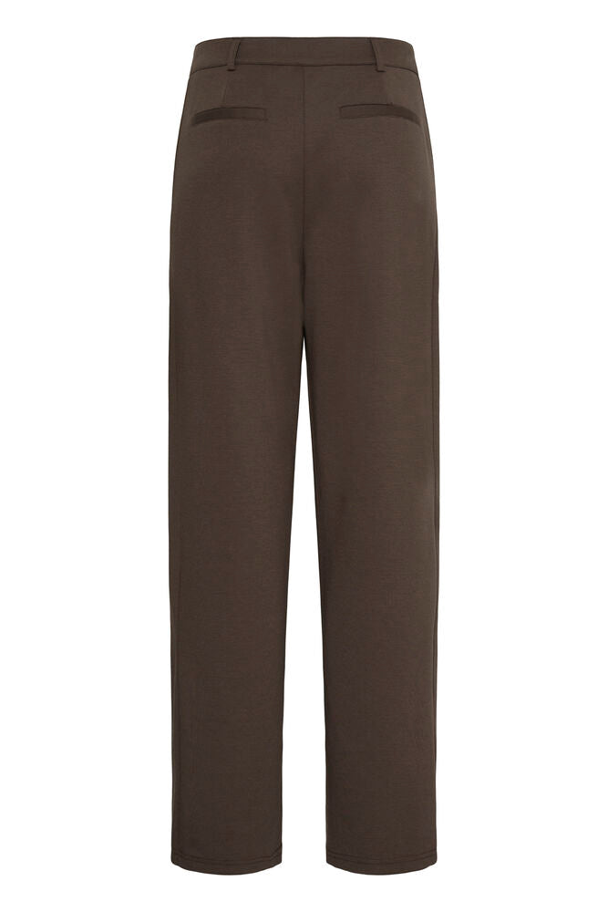 Fransa Hot Fudge Brown Wide Leg Trousers