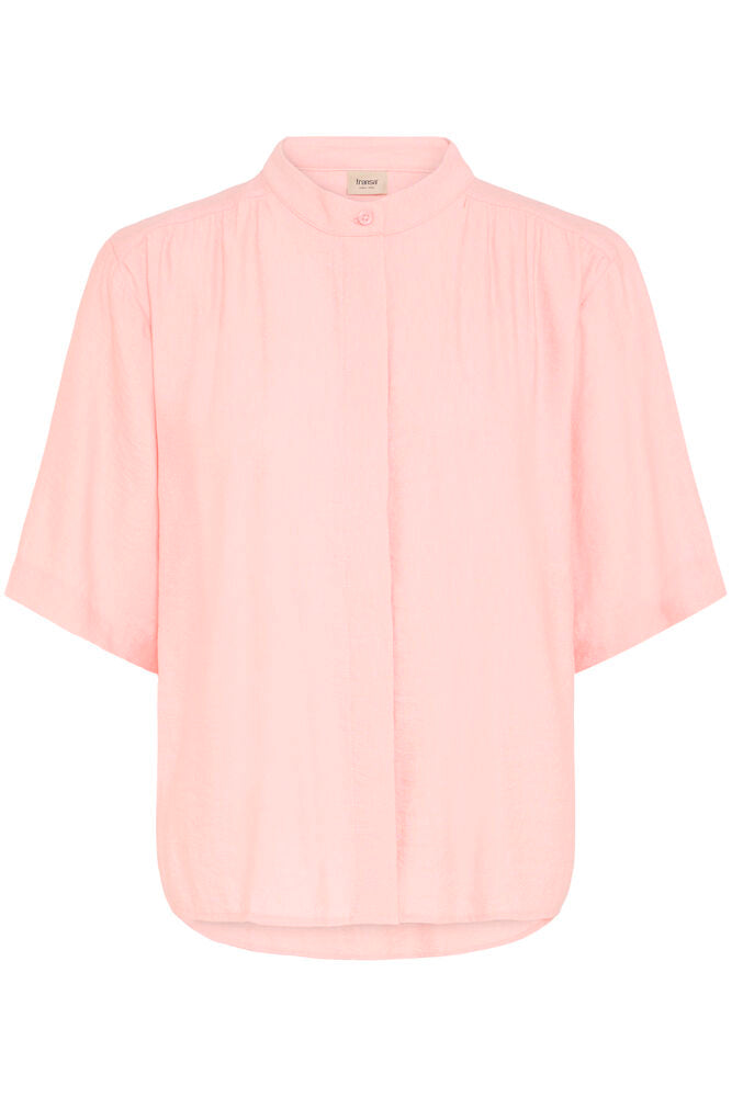 Fransa Lotus Pink Collared Blouse