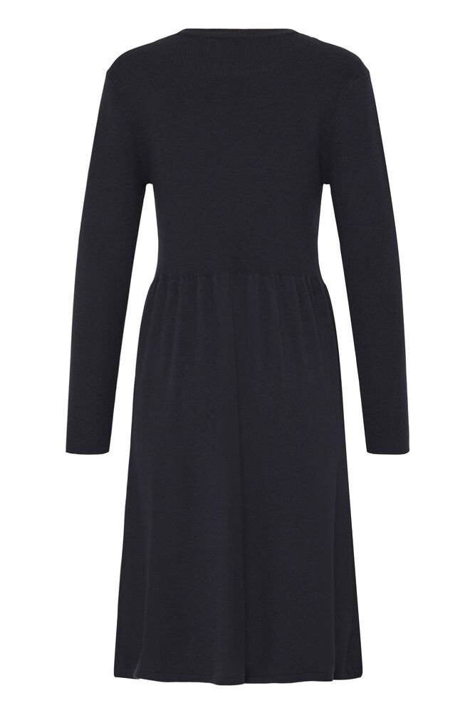 Fransa Salute Navy Blue Premium Knitted Jumper Dress