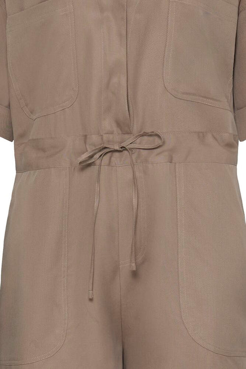 Fransa Macchiato Utility Style Playsuit
