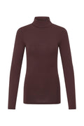 B Young Fudge Red Roll Neck Top