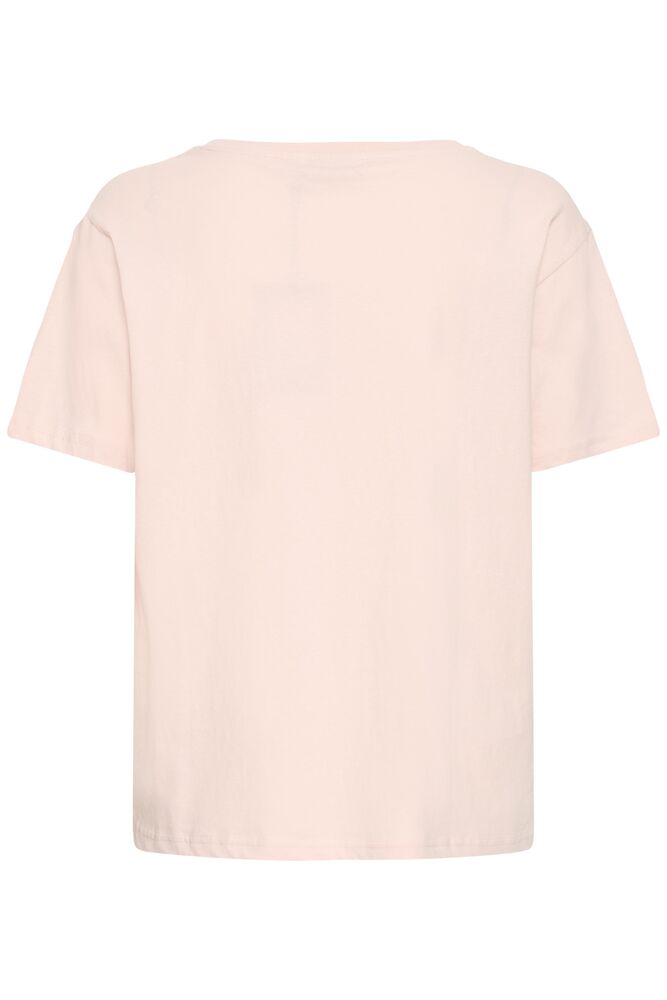 Fransa Lotus Pink Sunset Vibes Printed Cotton T-Shirt