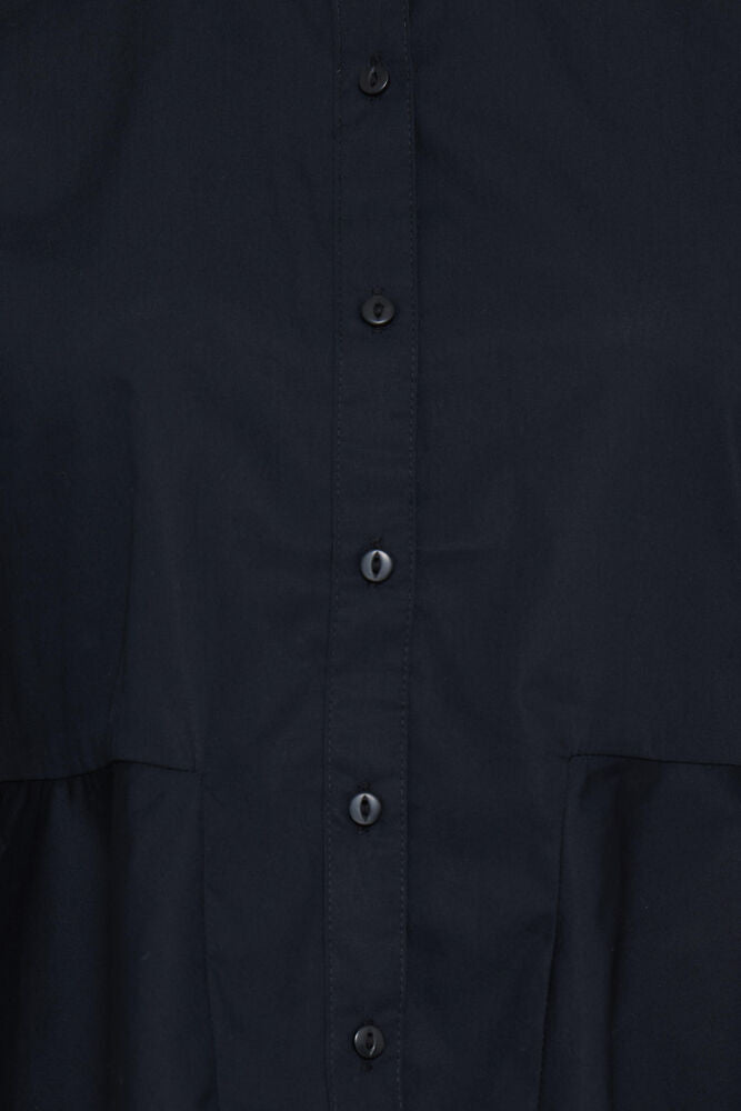 B Young Black Peplum Long Sleeve Shirt