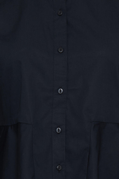 B Young Black Peplum Long Sleeve Shirt