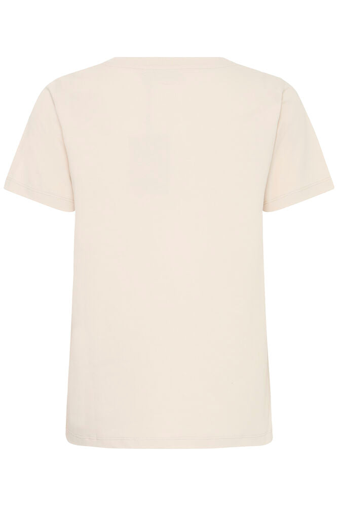 Fransa Mixed Neutral Tone Diamante Studded Tiger Print T-Shirt