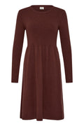 Fransa Rum Raisin Red Premium Knitted Jumper Dress