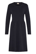 Fransa Salute Navy Blue Premium Knitted Jumper Dress