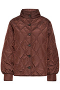 Fransa Rum Raisin Red Padded Autumn Jacket