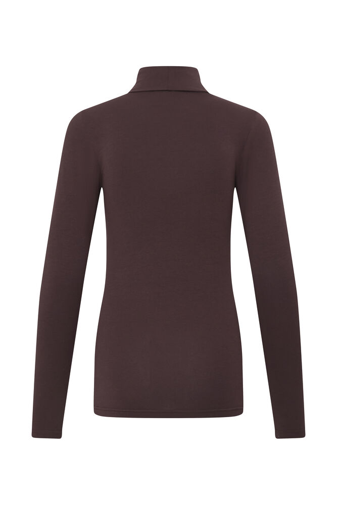 B Young Fudge Red Roll Neck Top