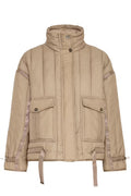 Fransa Premium Desert Taupe Utility Style Padded Jacket