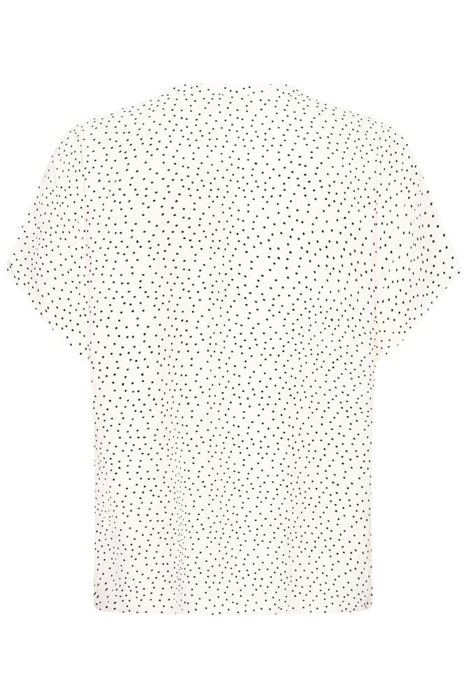 Fransa Black & White Polka Dot Blouse