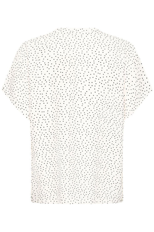 Fransa Black & White Polka Dot Blouse