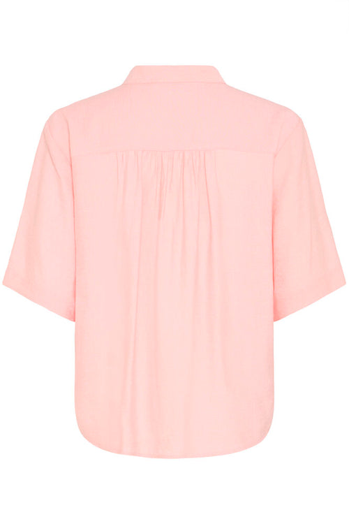 Fransa Lotus Pink Collared Blouse