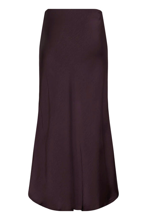 B.Young Fudge Red Satin Bias Cut Maxi Skirt