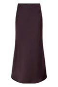 B.Young Fudge Red Satin Bias Cut Maxi Skirt