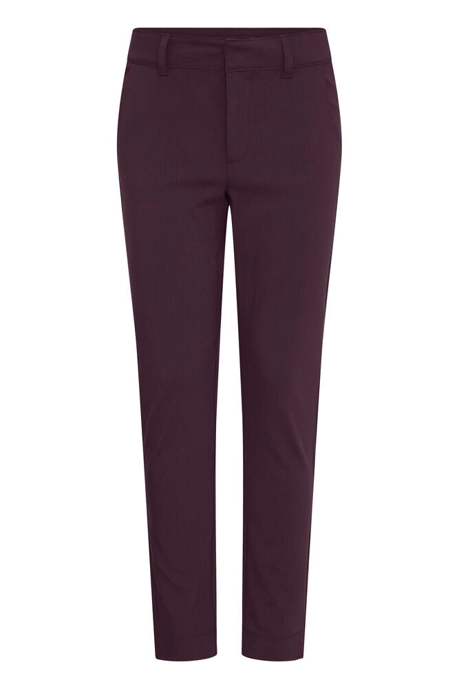 B Young Fudge Red Tailored Chino Style Trousers