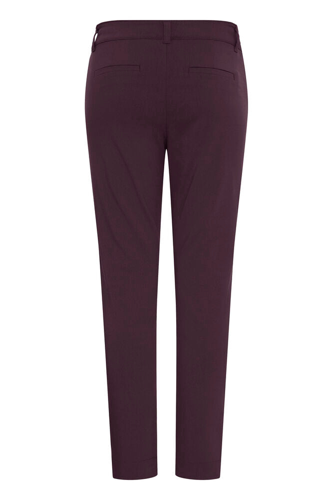 B Young Fudge Red Tailored Chino Style Trousers