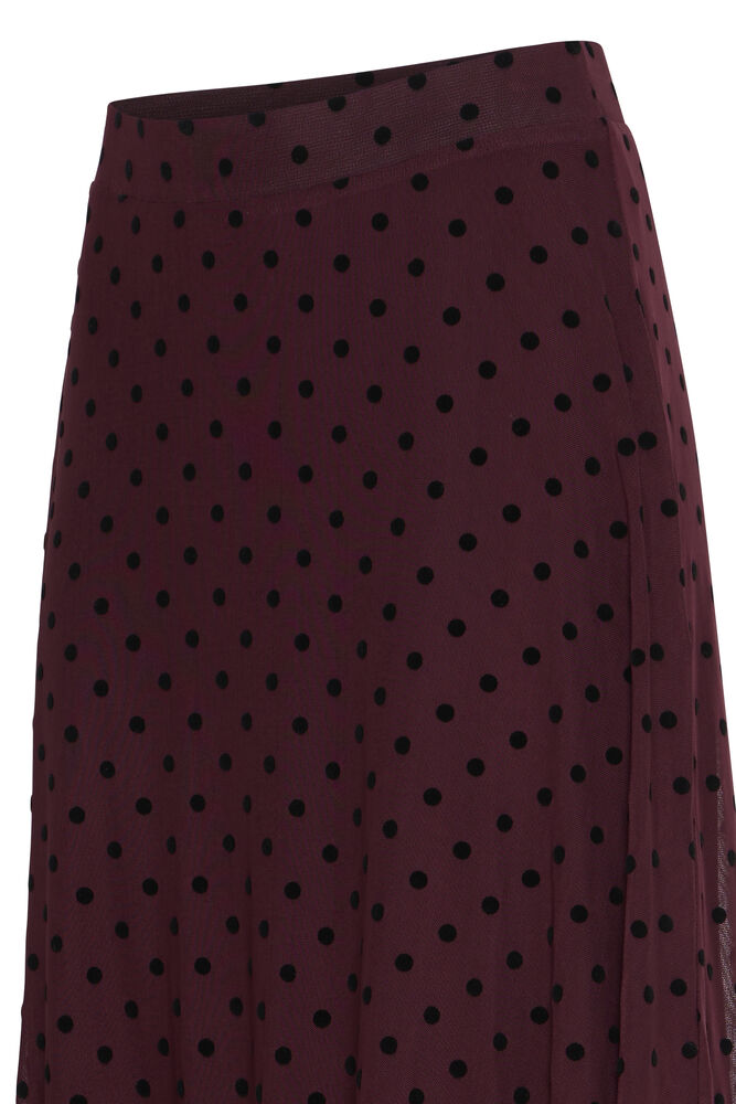 Fransa Port Royale Polka Dot Mesh A Line Midi Skirt
