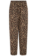 Sugarhill Brighton Leopard Print Brown Cord Tapered Trousers