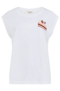 Sugarhill Brighton Cake Slice Embroidered White T-Shirt