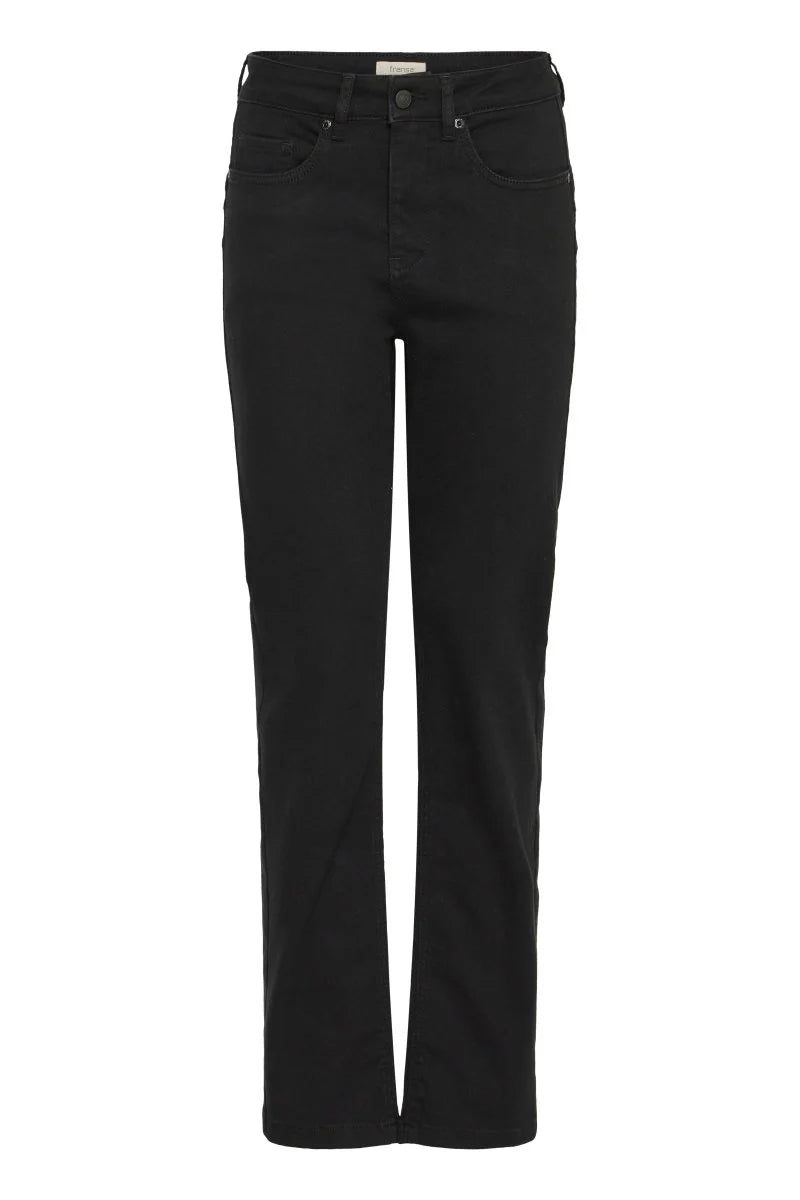 Fransa Premium Range Black Denim Straight Leg Jeans
