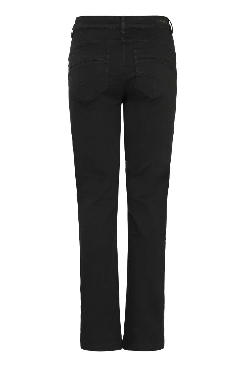 Fransa Premium Range Black Denim Straight Leg Jeans